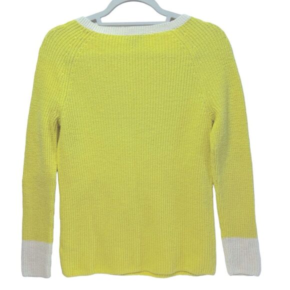 Talbots Petites V-Neck Long Sleeve Sweater Yellow Size Sp - Picture 4 of 6